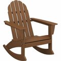 Polywood ADR400TE Vineyard Teak Adirondack Rocking Chair 633ADR400TE